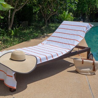 Foto 6 | Foto 6 | Toalla De Felpa Arkwright Las Rayas Para Chaise Lounge, 100% Algodón - Venta Internacional.