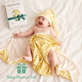 Foto 2 | Foto 2 | Toalla De Baño Supersuave Momcozy Con Capucha Para Bebés, Paquete De 2 - Venta Internacional.