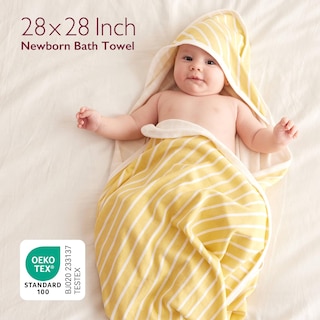 Foto 6 | Foto 6 | Toalla De Baño Supersuave Momcozy Con Capucha Para Bebés, Paquete De 2 - Venta Internacional.