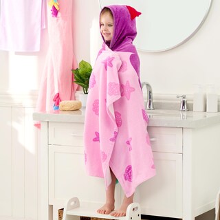 Foto 2 | Foto 2 | Toalla Con Capucha Joiedomi Mermaid, 100% Algodón, 30 X 50 Cm, Para Niños De 3 A 10 Años - Venta Internacional.