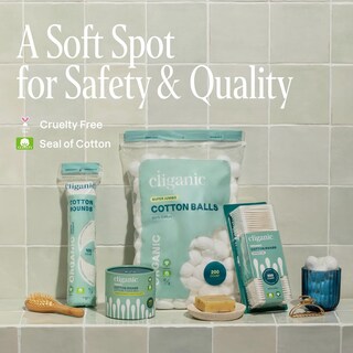 Foto 6 | Foto 6 | Cotton Rounds Cliganic Premium 100% Algodón Puro (500 Unidades) - Venta Internacional.