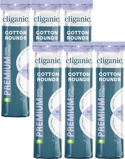 Foto 1 | Foto 1 | Almohadillas Desmaquillantes Cliganic Premium, 100% Algodón, 540 Unidades - Venta Internacional.