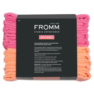 Foto 6 | Foto 6 | Toallas De Peluquería Fromm Softees De Microfibra, 10 Unidades, Rosa Fuerte/naranja - Venta Internacional.