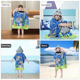 Foto 7 | Foto 7 | Poncho Con Capucha Mokani Toalla De Playa Suave De Microfibra Para Niños - Venta Internacional.
