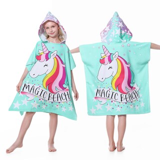 Foto 1 | Foto 1 | Poncho Con Capucha Mokani Toalla De Playa Suave De Microfibra Para Niños - Venta Internacional.