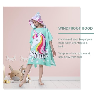 Foto 4 | Foto 4 | Poncho Con Capucha Mokani Toalla De Playa Suave De Microfibra Para Niños - Venta Internacional.