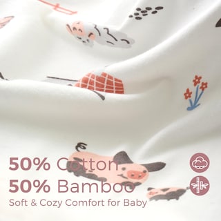 Foto 2 | Foto 2 | Toalla Para Bebé Momcozy Best Wishes Con Capucha, Suave Y Absorbente - Venta Internacional.