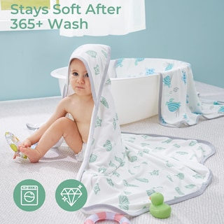 Foto 6 | Foto 6 | Toalla De Bebé Momcozy Con Capucha, Diseño Original, Suave Y Absorbente - Venta Internacional.