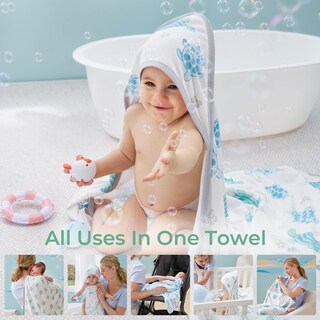Foto 7 | Foto 7 | Toalla De Bebé Momcozy Con Capucha, Diseño Original, Suave Y Absorbente - Venta Internacional.