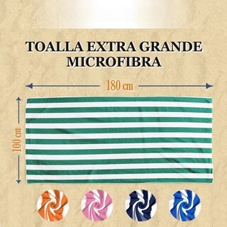 Foto 2 | Foto 2 | Toalla Extra Grande - Microfibra Suave  Absorbente 180x100cm