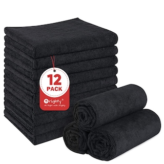 Foto 1 | Foto 1 | Toallas De Salón Orighty Color Negro Extra Grandes 45 X 75 Cm Paquete De 12 - Venta Internacional.