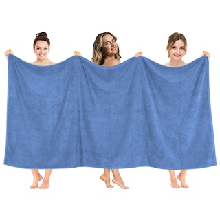 Foto 1 | Foto 1 | Toalla De Baño American Soft Linen Azul Eléctrico 100% Algodón - Venta Internacional.