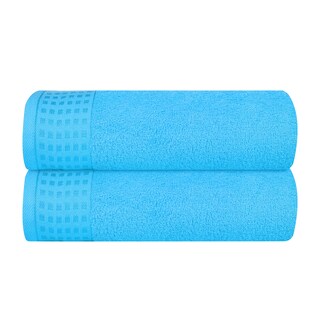 Foto 1 | Foto 1 | Juego De Toallas De Baño Glamburg 100% Algodón 70 X 140 Cm Azul Turquesa - Venta Internacional.