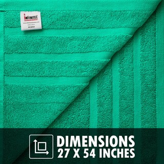 Foto 7 | Foto 7 | Juego De 2 Toallas De Baño Infinitee Xclusives 100% Algodón Color Verde - Venta Internacional.
