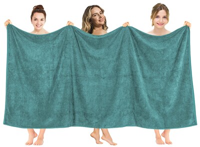 Foto 1 | Foto 1 | Toalla De Baño American Soft Linen De Gran Tamaño  100% Algodón  Color Verde Azulado  40 X 80 Cm - Venta Internacional.
