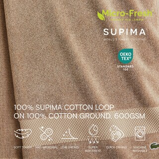 Foto 5 | Foto 5 | Toalla De Baño Lacoste Heritage 100% Algodón Arena Supima 76 X 137 Cm - Venta Internacional.