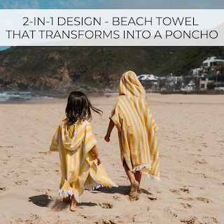 Foto 3 | Foto 3 | Toalla De Playa Con Capucha Zicoto Para Niños De 1 A 3 Años Algodón De Primera Calidad - Venta Internacional.