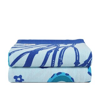 Foto 5 | Foto 5 | Paquete De 2 Toallas De Playa Lane Linen Para Mujer, 39 X 71 Cm, Color Azul Cielo - Venta Internacional.