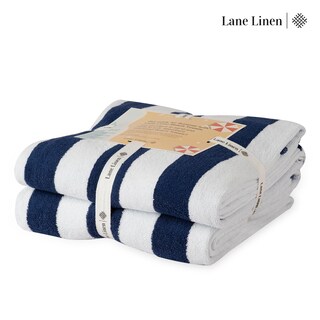 Foto 4 | Foto 4 | Toalla De Playa Lane Linen 100% Algodón De Gran Tamaño 36 X 72 Cm, Paquete De 2 - Venta Internacional.