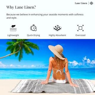 Foto 4 | Foto 4 | Toalla de Playa Lane Linen 99 x 180 Cm para Mujer - Venta Internacional
