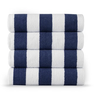 Foto 1 | Foto 1 | Juego de Toallas de Playa Lane Linen 100% Algodón Cabana Stripe Blue 4 Piezas - Venta Internacional