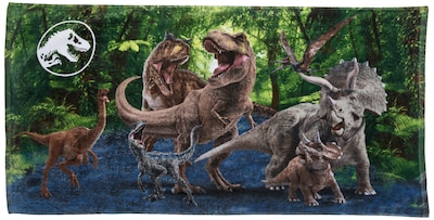 Foto 1 | Foto 1 | Toalla Franco Kids Jurassic World Dominion Blue Velociraptor - Venta Internacional.