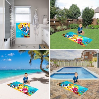 Foto 5 | Foto 5 | Toalla Franco Kids Baby Shark De Algodón 147 Cm X 71 Cm - Venta Internacional.