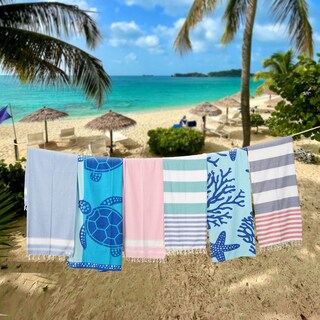 Foto 2 | Foto 2 | Juego De Toallas De Playa Lane Linen Turcas Prelavadas Y De Secado Rápido 6 Unidades - Venta Internacional.