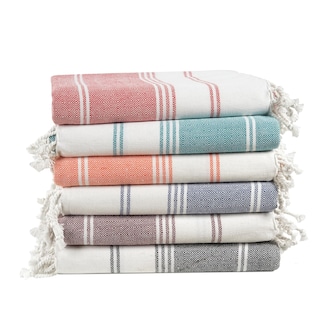 Foto 1 | Foto 1 | Toalla De Playa Lane Linen De Gran Tamaño Prelavada 39 X 71 Cm Paquete De 6 - Venta Internacional.