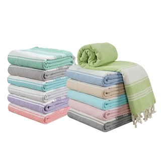 Foto 1 | Foto 1 | Juego De Toallas De Playa Lane Linen Toallas De Playa Turcas 39 X 71 Cm 12 Unidades - Venta Internacional.