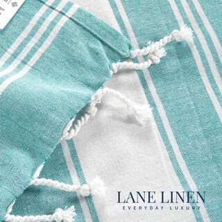 Foto 4 | Foto 4 | Toalla De Playa Lane Linen De Gran Tamaño Paquete De 4 Unidades 39 X 71 Cm Color Verde Cazador - Venta Internacional.