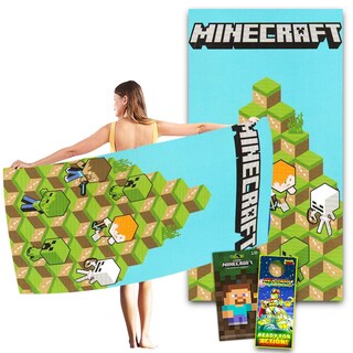 Foto 1 | Foto 1 | Set De Decoración De Toallas De Playa De Minecraft Con Pegatinas Para Niños - Venta Internacional.