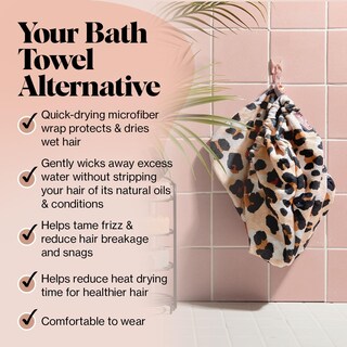 Foto 4 | Foto 4 | Toalla De Pelo Kitsch, Superabsorbente, De Microfibra, Diseño De Leopardo - Venta Internacional.