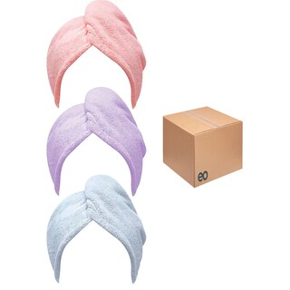 Foto 1 | Foto 1 | Toallas De Microfibra De Rápido Secado Para Cabello 3 Pzas Eo Safe Imports Esi-20180 Multicolor