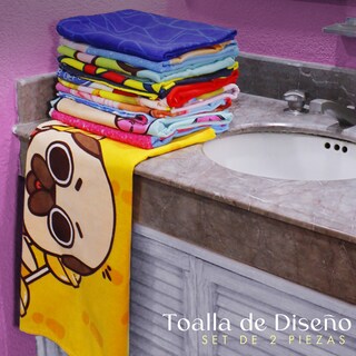 Foto 6 | Foto 6 | Set 2 Toallas de Baño NubiSuave Billete Mexicano Ajolote