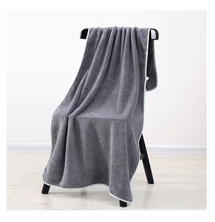 Foto 3 | Foto 3 | Toallas de Baño Lana Coral Suave de Alta Densidad 8 piezas Gris Oscuro y Verde