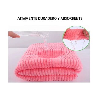 Foto 3 | Foto 3 | 4 Pzs Juego Toalla Baño,lana Coral Suave De Alta Densidad Azul Oscuro Y Rosa Profundo
