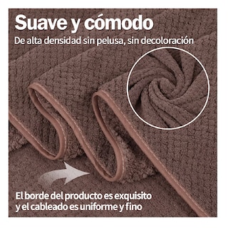 Foto 3 | Foto 3 | 2 Piezas Tuallas Toallas Baño Completo Grande 70×140 Cm Marron