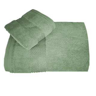 Foto 3 | Foto 3 | Juego De Tollas Suaves Y Super Absorbentes Verde Olivo Kyuden Home