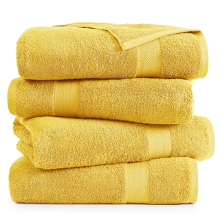 Foto 2 | Foto 2 | Paquete De 4 Toallas De Baño Lane Linen 100% Algodón (70 X 140 Cm) - Mimosa - Venta Internacional.