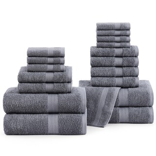 Foto 1 | Foto 1 | Juego De Toallas De Baño Lane Linen, 18 Unidades, 100% Algodón, 550 G/m², Color Gris Frío - Venta Internacional.