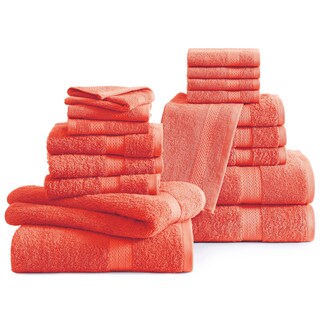 Foto 2 | Foto 2 | Juego De Toallas De Baño Lane Linen, 18 Unidades, 100% Algodón Living Coral - Venta Internacional.