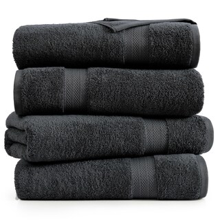 Foto 2 | Foto 2 | Juego De Toallas De Baño Lane Linen, 100% Algodón, 4 Unidades, 35 X 66 Cm, Color Negro - Venta Internacional.