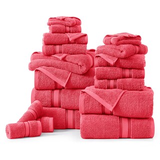 Foto 2 | Foto 2 | Juego De Toallas De Baño Lane Linen Luxury, 100% Algodón, 18 Unidades, Madreselva - Venta Internacional.