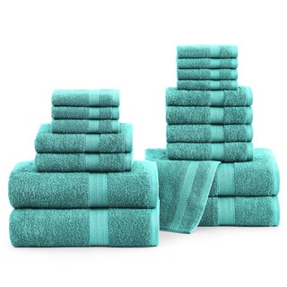 Foto 1 | Foto 1 | Juego De Toallas De Baño Lane Linen, 18 Unidades, 100% Algodón, Turquesa - Venta Internacional.
