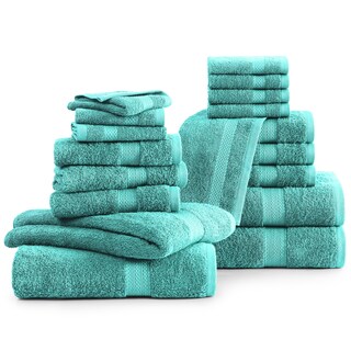 Foto 2 | Foto 2 | Juego De Toallas De Baño Lane Linen, 18 Unidades, 100% Algodón, Turquesa - Venta Internacional.