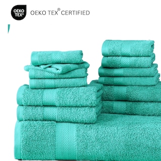 Foto 7 | Foto 7 | Juego De Toallas De Baño Lane Linen, 18 Unidades, 100% Algodón, Turquesa - Venta Internacional.