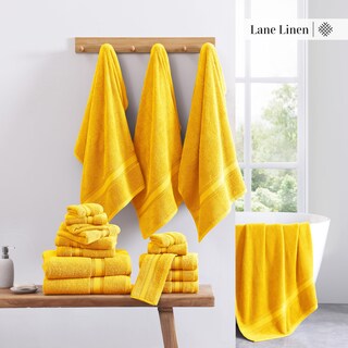 Foto 5 | Foto 5 | Juego De Toallas De Baño Lane Linen Luxury, 6 Piezas, 100% Algodón Mimosa - Venta Internacional.