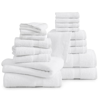 Foto 2 | Foto 2 | Juego De Toallas De Baño Lane Linen, 18 Piezas, 100% Algodón, Color Blanco, Baño - Venta Internacional.