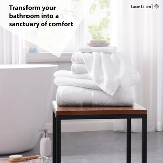 Foto 3 | Foto 3 | Juego De Toallas De Baño Lane Linen, 100% Algodón, 6 Unidades, 600 G/m² - Venta Internacional.